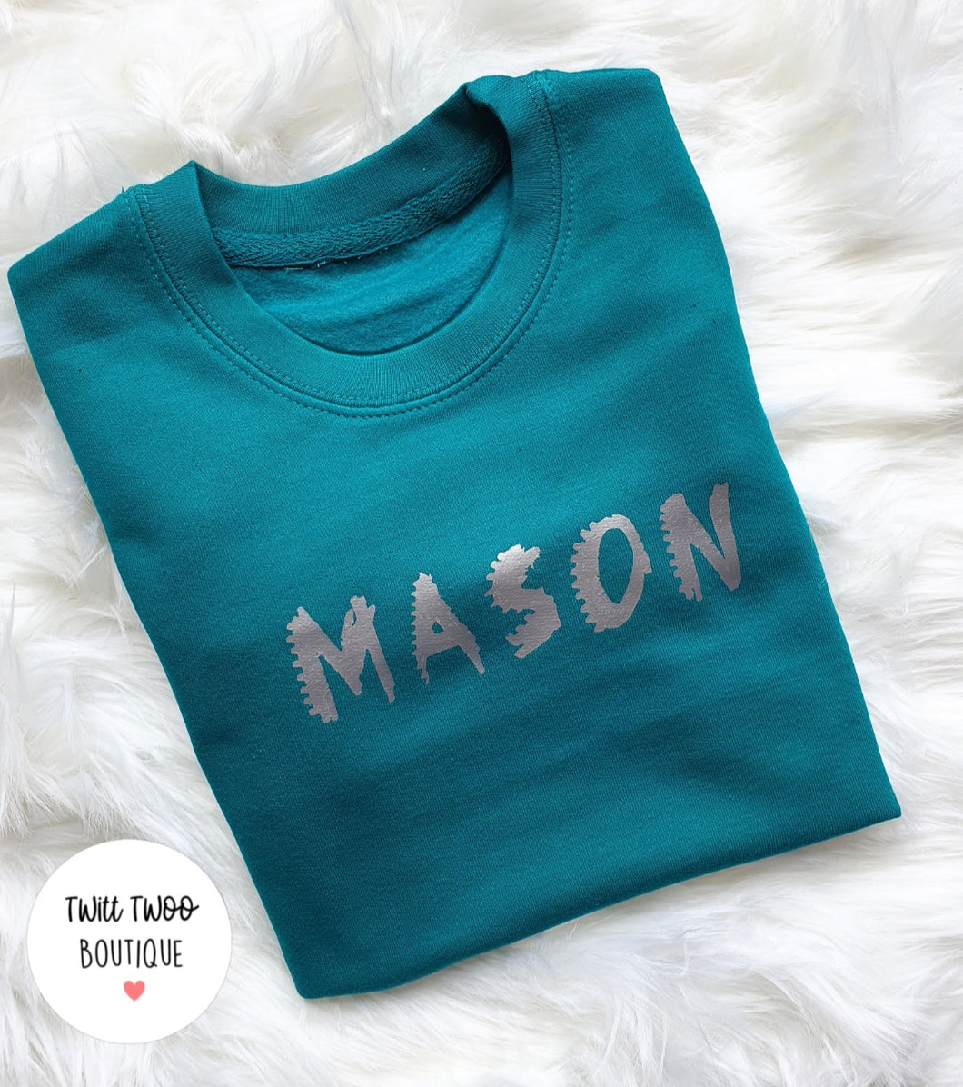 Dino font sweatshirt