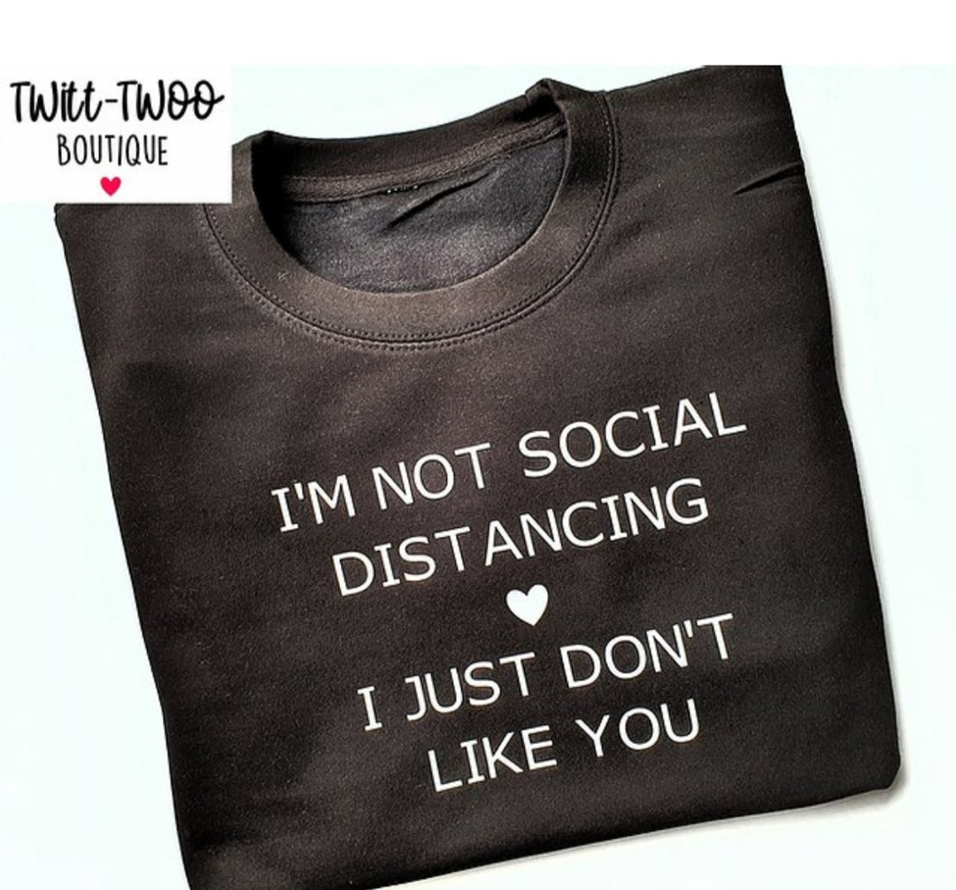 Social distancing sweatshirt