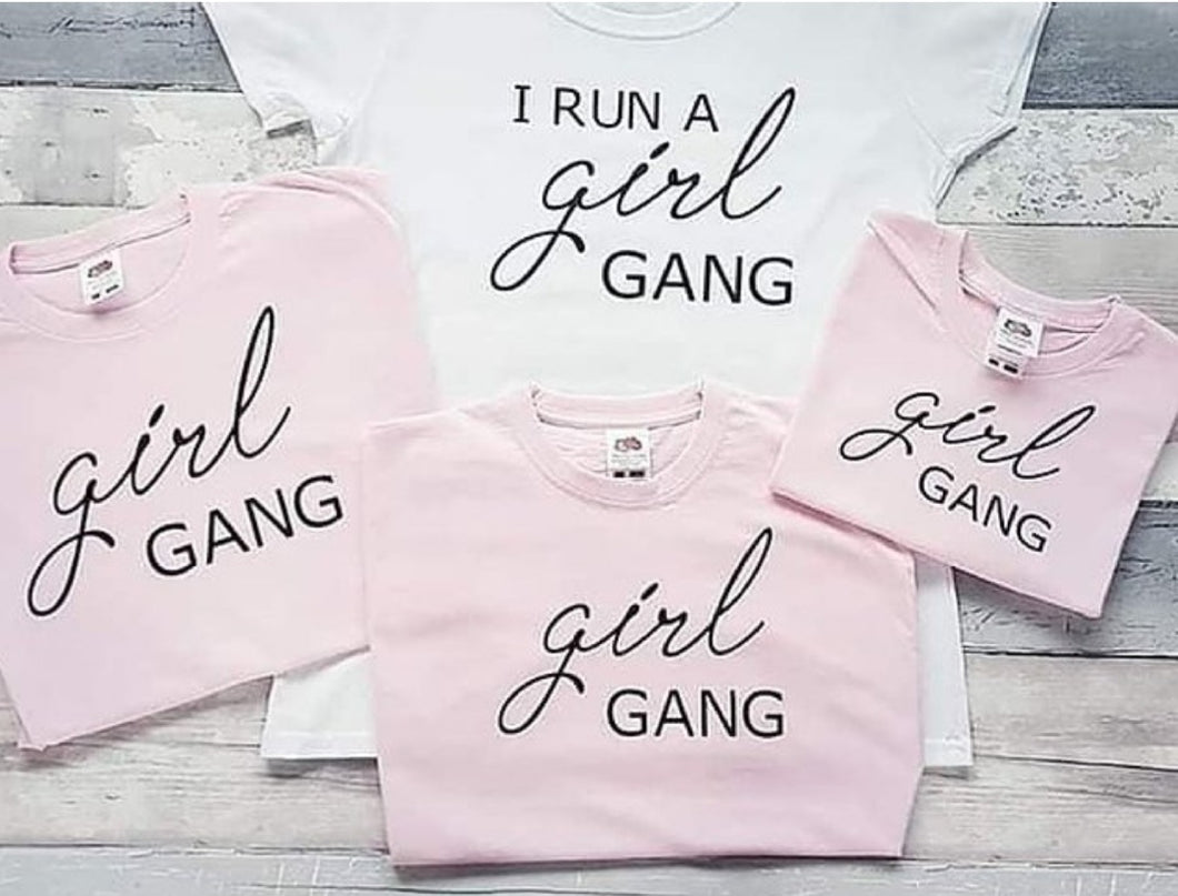 Run a girl gang tshirt