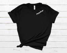 Load image into Gallery viewer, Name on collar bone tshirt
