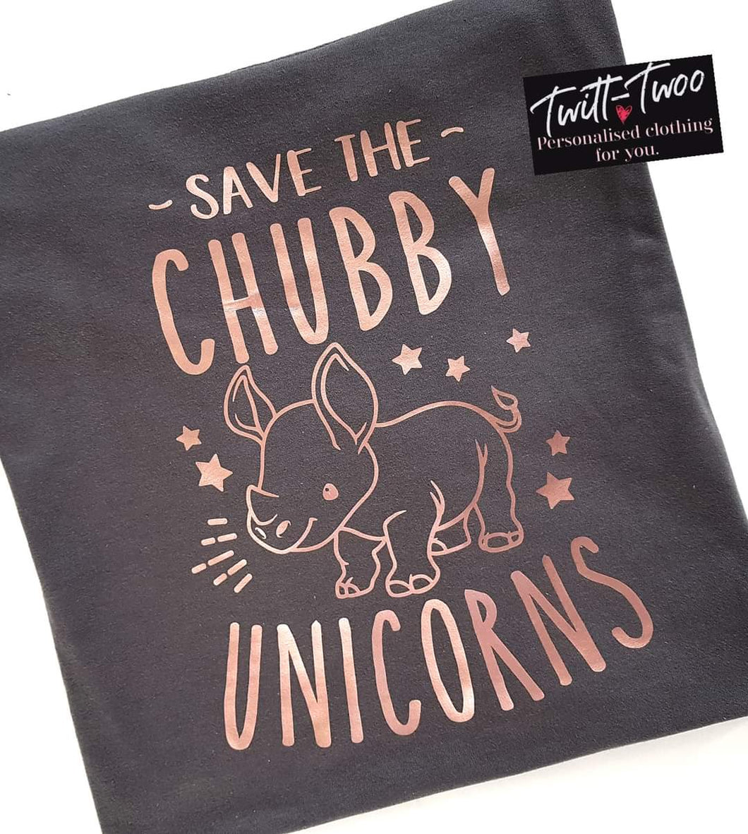 Chubby unicorn tshirt