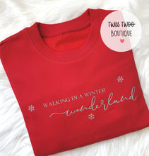 Load image into Gallery viewer, Walking in a winter wonderland sweatshirt
