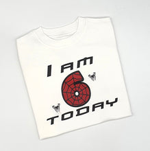 Load image into Gallery viewer, Spider birthday tshirt
