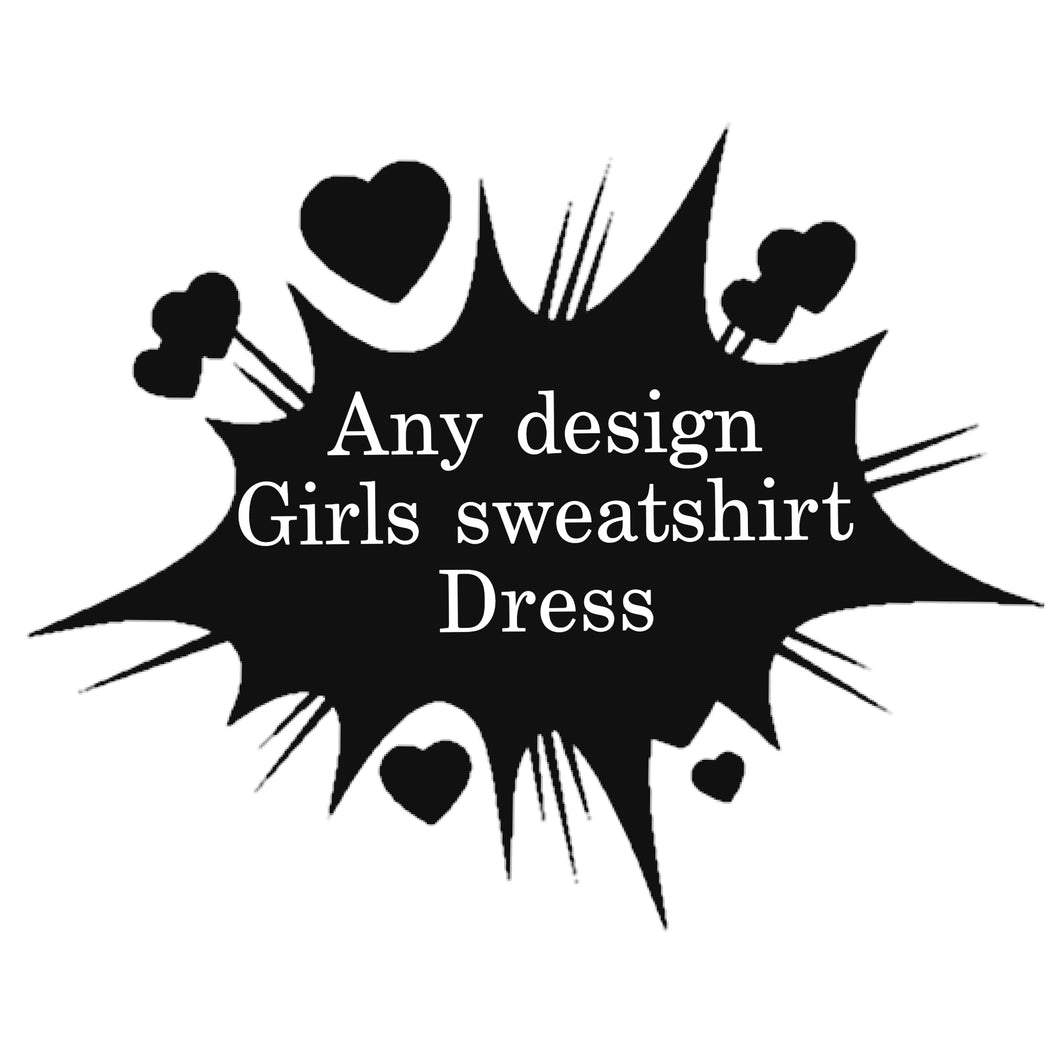 Create your own sweatshirt dress