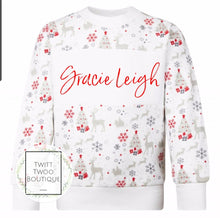 Load image into Gallery viewer, Christmas print sweatshirt
