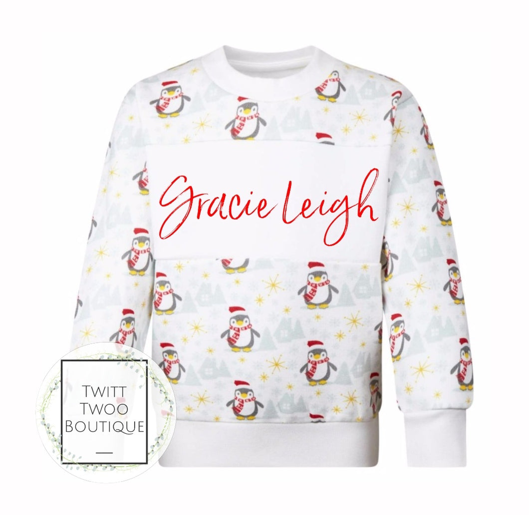 Christmas print sweatshirt